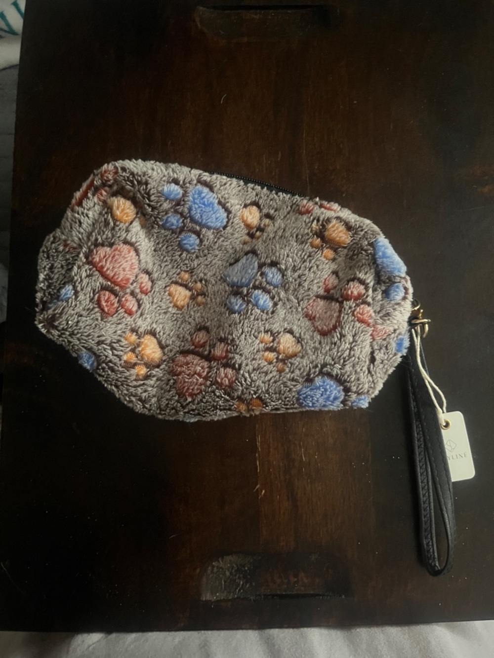 Plush Paw Print Wristlet Pouch - two for $10 or four for $15